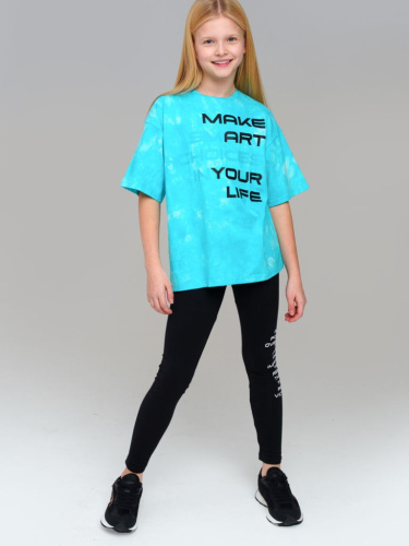 Фуфайка трикотажная для девочек (футболка)