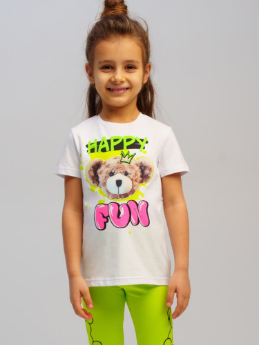 Фуфайка трикотажная для девочек (футболка)