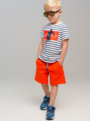 Комплект трикотажный для мальчиков: фуфайка (футболка), шорты