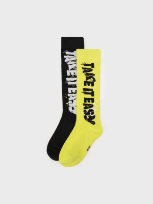 Гольфы трикотажные для девочек, 2 пары в комплекте