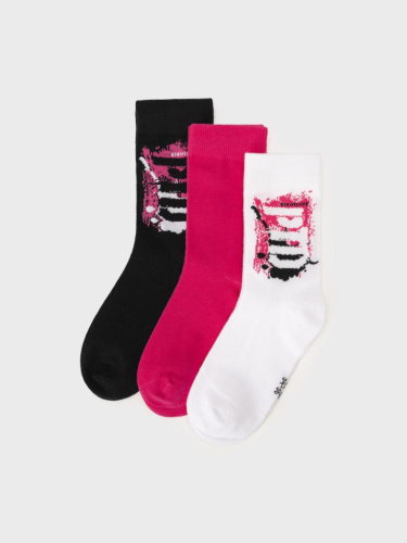 Носки трикотажные для девочек, 3 пары в комплекте