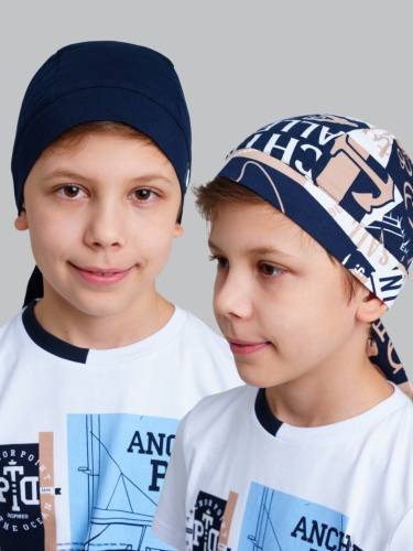 Бандана трикотажная для мальчиков, 2 шт в комплекте