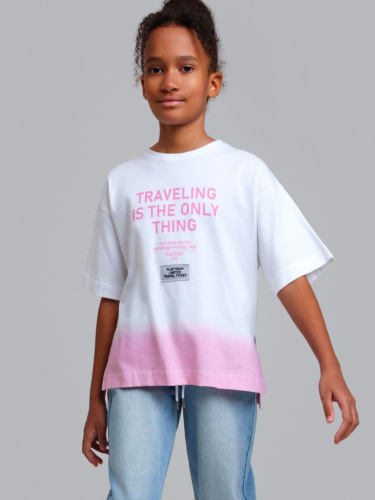 Фуфайка трикотажная для девочек (футболка)