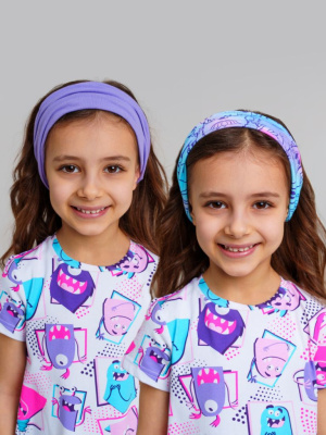 Косынка трикотажная для девочек, 2 шт в комплекте