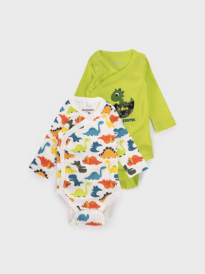 Боди детское трикотажное для мальчиков, 2 шт в комплекте