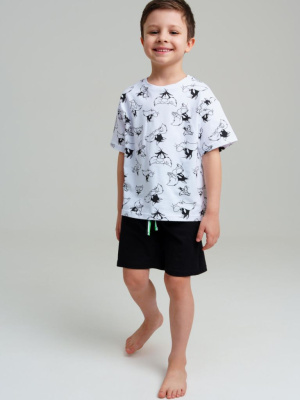 Комплект трикотажный для мальчиков: фуфайка (футболка), шорты