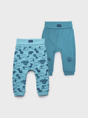 Ползунки детские трикотажные для мальчиков, 2 шт в комплекте