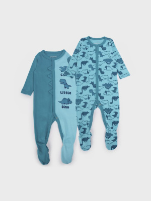 Комбинезон детский трикотажный для мальчиков, 2 шт в комплекте