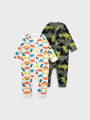 Комбинезон детский трикотажный для мальчиков, 2 шт в комплекте