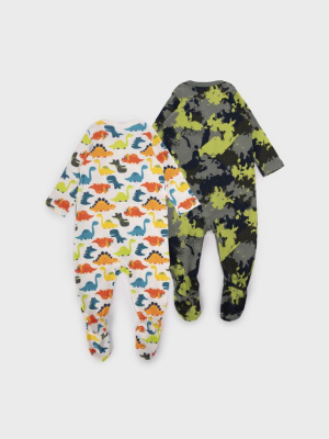 Комбинезон детский трикотажный для мальчиков, 2 шт в комплекте