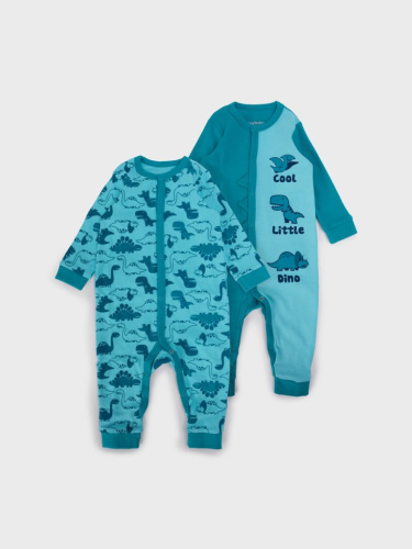 Комбинезон детский трикотажный для мальчиков, 2 шт в комплекте