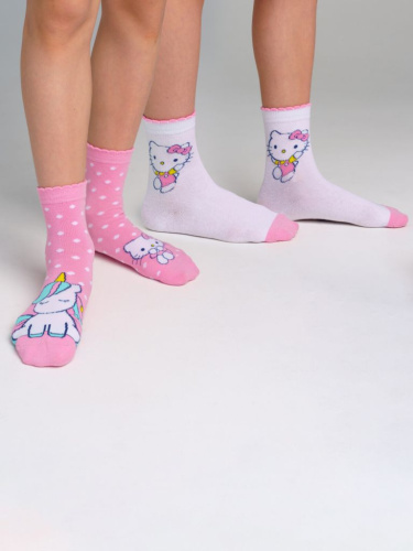 Носки трикотажные для девочек, 2 пары в комплекте