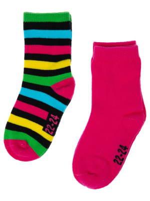 Носки детские трикотажные для девочек, 2 пары в комплекте