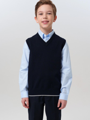 Жилет вязаный для мальчика