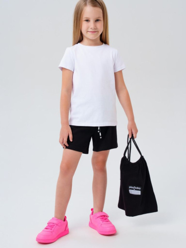Комплект спортивный для девочки: футболка, шорты, мешок