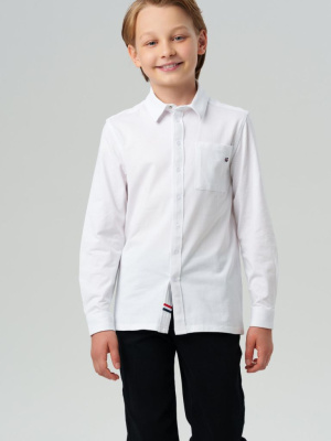 Рубашка трикотажная на кнопках