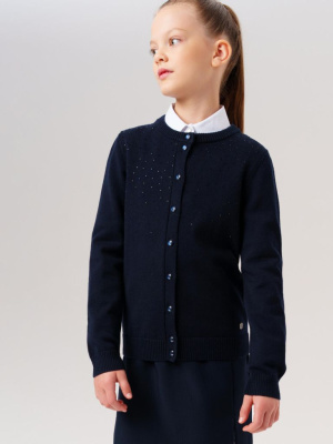 Кардиган со стразами для девочки
