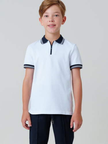 Сорочка трикотажная с воротником поло для мальчиков