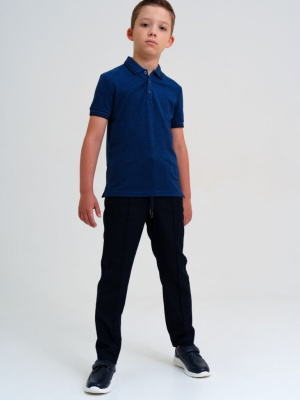 Сорочка трикотажная с воротником поло для мальчиков