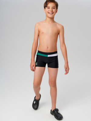 Плавки-шорты трикотажные для мальчиков, средней длины