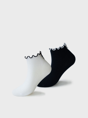 Носки трикотажные для девочек, 2 пары в комплекте