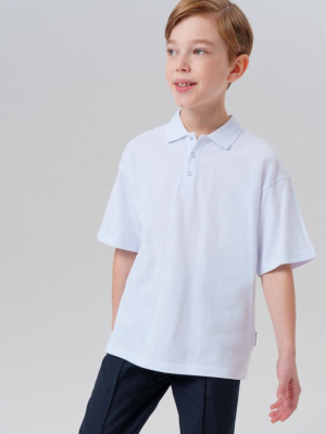 Джемпер трикотажный с воротником поло для мальчиков