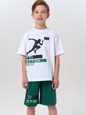 Комплект трикотажный для мальчиков: фуфайка (футболка), шорты