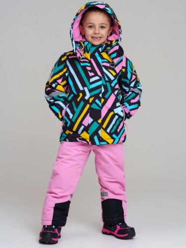 Комплект текстильный с полиуретановым покрытием для девочек: куртка, полукомбинезон