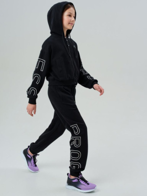 Комплект трикотажный для девочек: толстовка, брюки