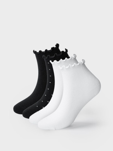 Носки трикотажные для девочек, 4 пары в комплекте