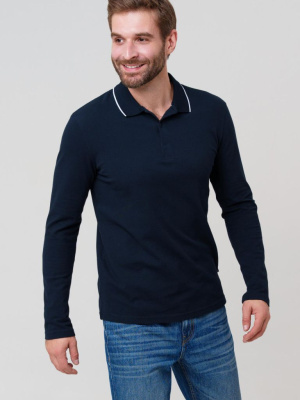 Джемпер трикотажный с воротником поло для мужчин