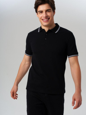 Джемпер трикотажный с воротником поло для мужчин