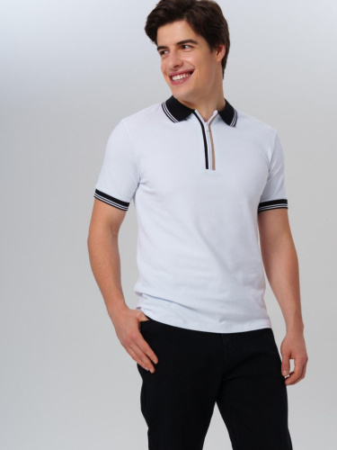 Джемпер трикотажный с воротником поло для мужчин