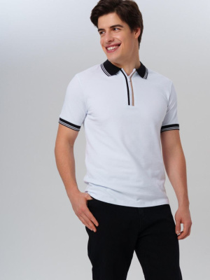 Джемпер трикотажный с воротником поло для мужчин