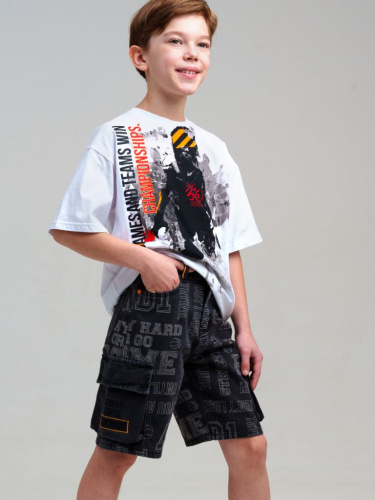 Шорты текстильные джинсовые для мальчиков