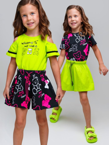 Шорты трикотажные для девочек, 2 шт в комплекте