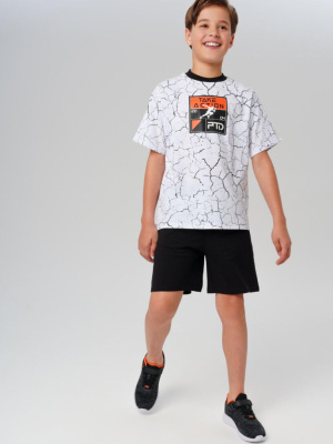 Комплект трикотажный для мальчиков: фуфайка (футболка), шорты