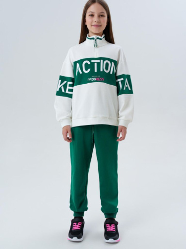 Комплект трикотажный для девочек: толстовка, брюки