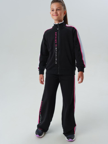 Комплект трикотажный для девочек: толстовка, брюки