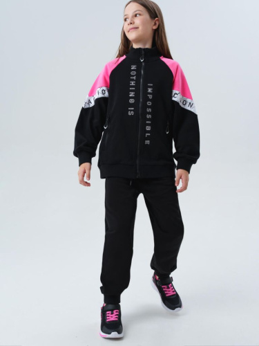 Комплект трикотажный для девочек: толстовка, брюки