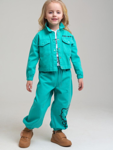 Куртка текстильная джинсовая для девочек