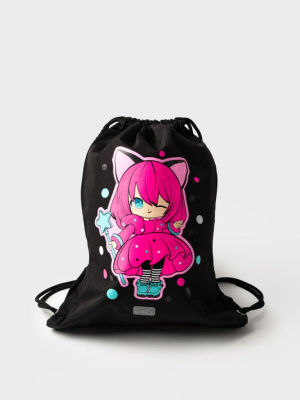 Сумка-мешок текстильная для девочек