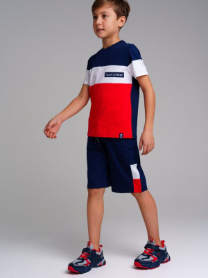 Комплект трикотажный для мальчиков: фуфайка (футболка), шорты