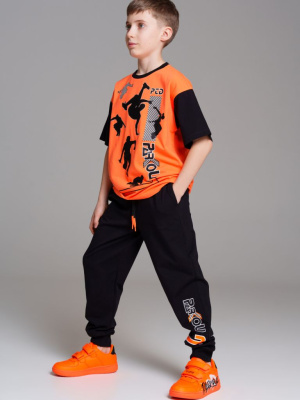 Комплект трикотажный для мальчиков: фуфайка (футболка), брюки