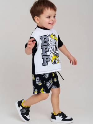 Комплект детский трикотажный для мальчиков: фуфайка (футболка), шорты