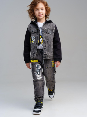 Куртка текстильная джинсовая для мальчиков