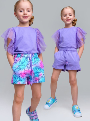 Шорты трикотажные для девочек, 2 шт в комплекте