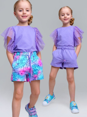 Шорты трикотажные для девочек, 2 шт в комплекте