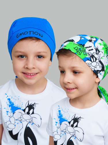 Бандана трикотажная для мальчиков, 2 шт в комплекте