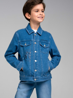 Куртка текстильная джинсовая для мальчиков